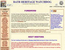 Tablet Screenshot of bathheritagewatchdog.org